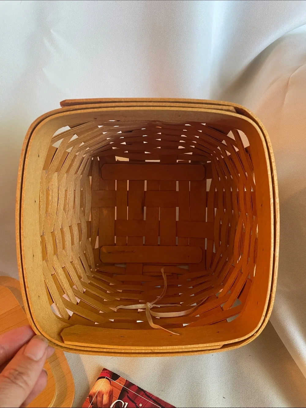 Longaberger, tall tissue basket
